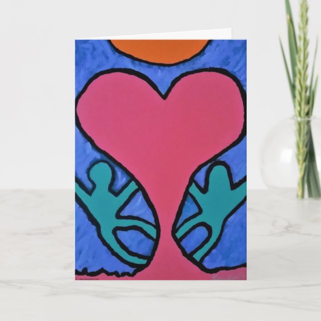 Carte I LOVE YOU Greeting Card - Art Print Our Love (Devant)