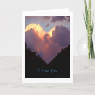 Carte I Love You Heart Cloud