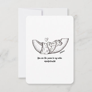 Carte I Love You - Jamón et Melon, Flat Card