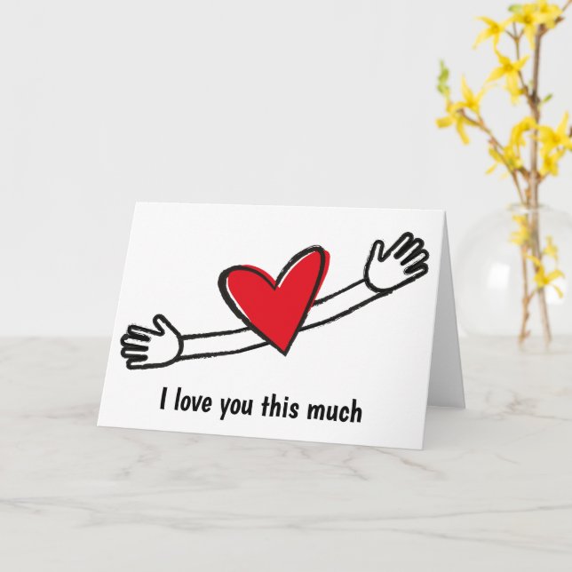 Carte I Love You This (Fleur jaune)