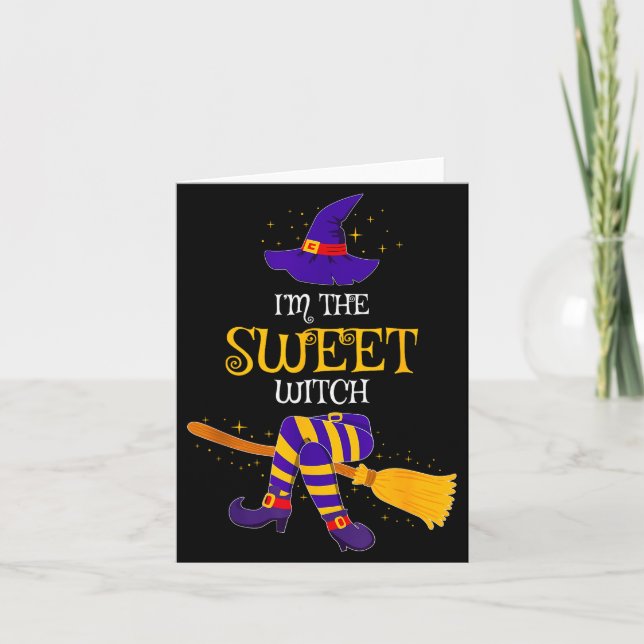 Carte I’m The Sweet Witch Family Matching Costume Hallow (Devant)
