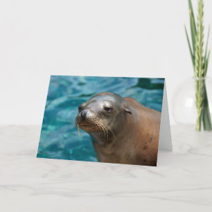 Carte I Miss You - Seal Grey Card