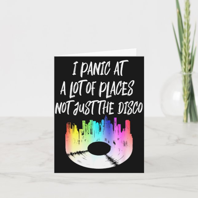 Carte I Panic At A Lot Of Places Not Just The Disco  (Devant)