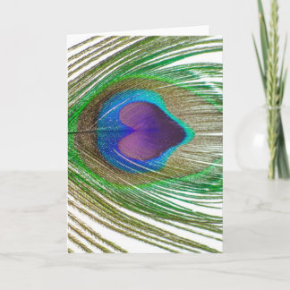 Carte I paons de coeur