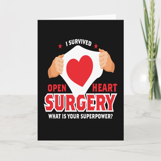 Carte I Survié Open Heart Chirurgie Coeur Op (Devant)