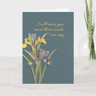 Carte I will miss you, hospice, final goodbye