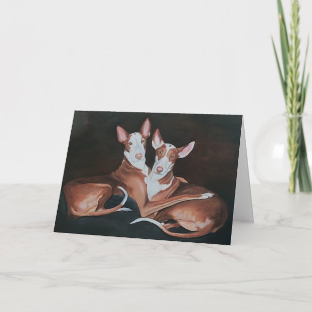 Carte Ibizan Hound Sisters (Devant)