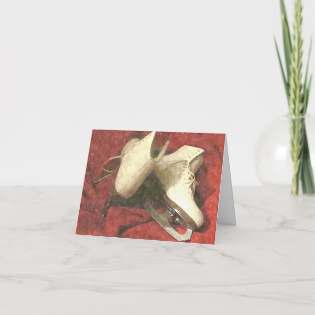 Carte ICE SKATES AT REST THANK YOU Card (Devant)