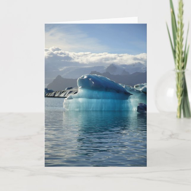 Carte iceberg bleu (Devant)
