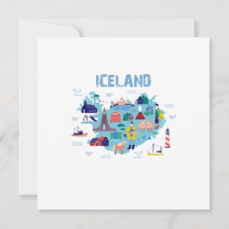 Carte Iceland map