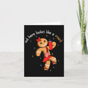 Carte Ici On A L'Air D'Un Snack Drôle Boujee Xmas Gi