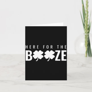 Carte Ici pour la boisson T Shirt St Patrick S Day Uni 
