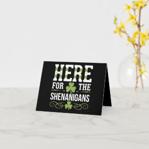 Carte Ici pour les Shenanigans Irlandais Irlande St. Pat