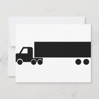 Carte icône de camion noir
