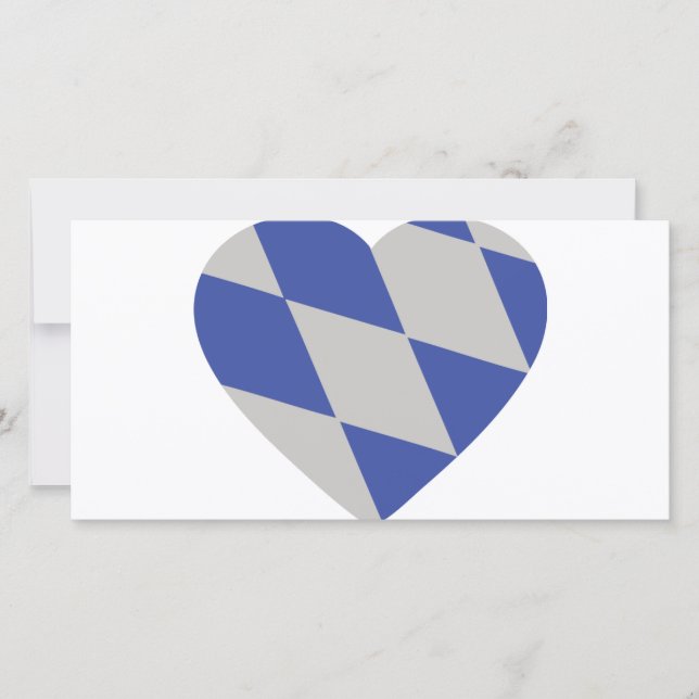 Carte icône de coeur bavarois (Devant)