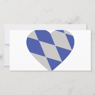 Carte icône de coeur bavarois