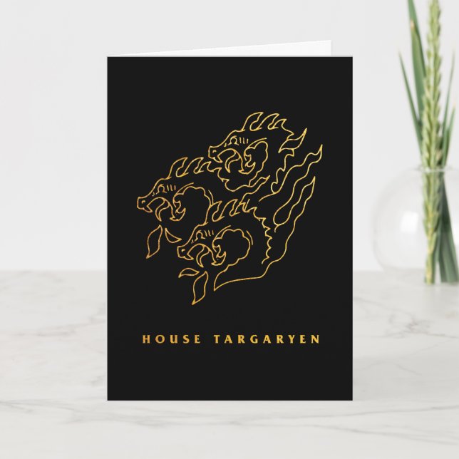 Carte Icône de la maison Targaryen (Devant)