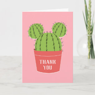 Carte Icône Mickey Mouse Cactus   Merci