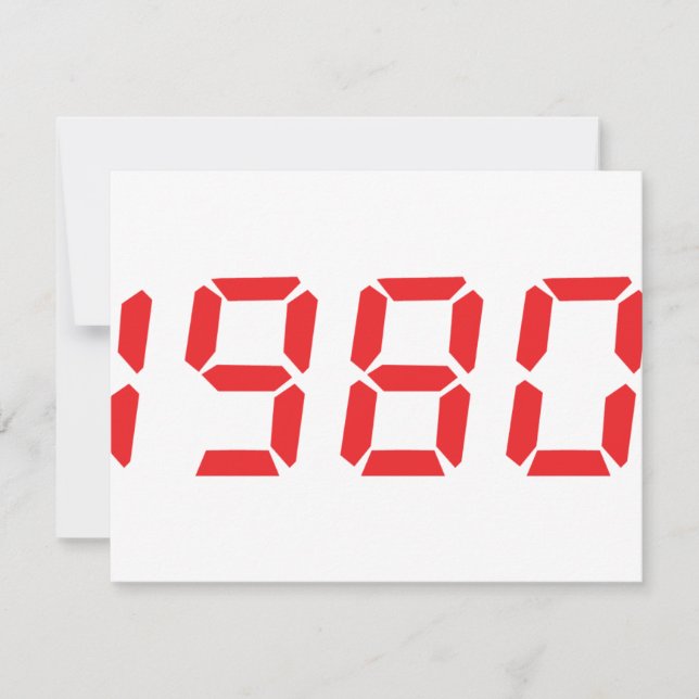 Carte icône rouge 1980 (Devant)