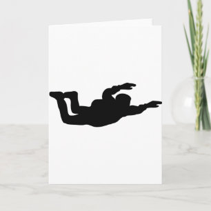 Carte icône skydiver