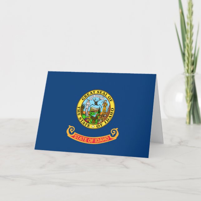 Carte Idahoan Flag, Flag of Idaho (Devant)