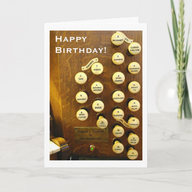 Carte Idéal organe birthday (Devant)