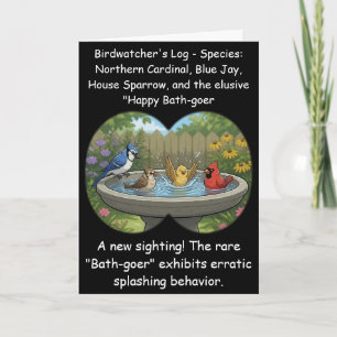 Carte Idée cadeau d'anniversaire drôle d'observation d'o