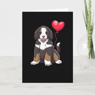 Carte Idée cadeau de Bernedoodle Dog