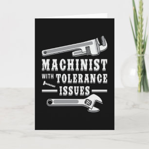 Carte Idée Cadeau Mécanicien De Machines À Usiner Mécani
