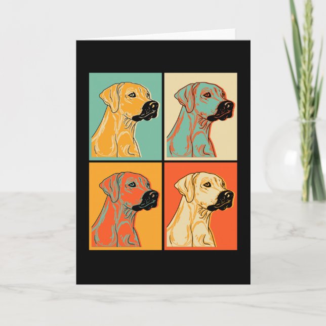 Carte Idée cadeau pour Rhodesian Ridgeback (Devant)