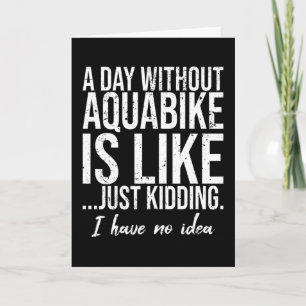 Carte Idée-cadeau sportif amusant Aquabike