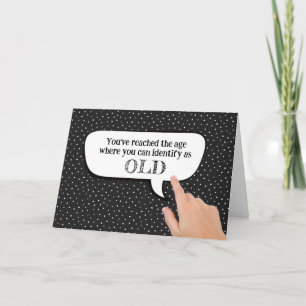 Carte Identifier comme vieux dans une bulle de dialogue 