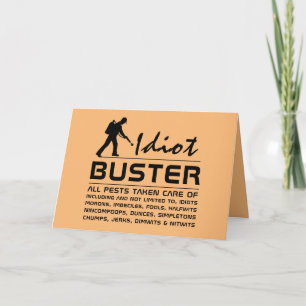Carte Idiot Buster