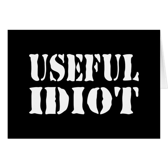 CARTE IDIOT UTILE (Devant horizontal)