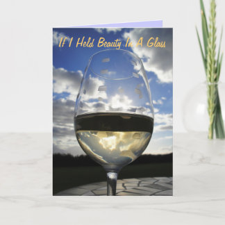 Carte If I Held Beauty In A Glass