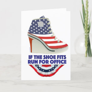 Carte If the Shoe Fits Customizable Birthday Card