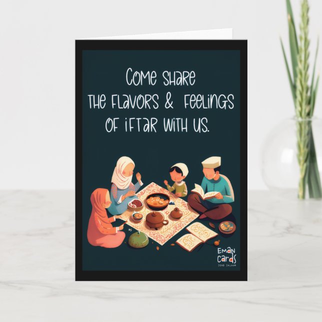 Carte Iftaar Invite - Family Meal (Devant)