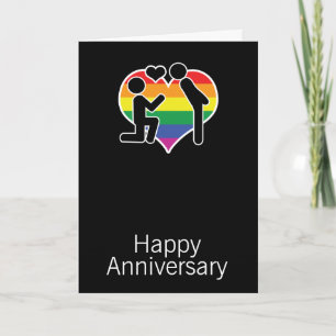 Carte Il A Dit Oui Joyeux Anniversaire Gay Thème