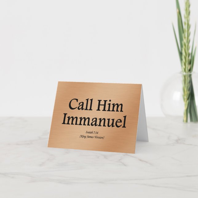 Carte Il est 7h14 d'Immanuel Isaïe (Devant)