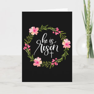 Carte Il Est Ressuscité Jésus Chrétien Joyeuses Pâques F