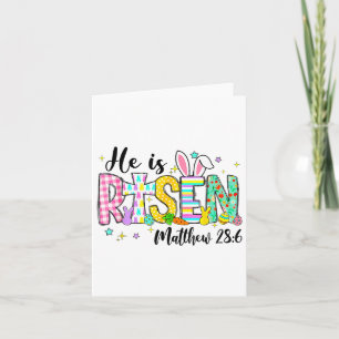 Carte Il Est Ressuscité Jésus Chrétien Joyeuses Pâques F