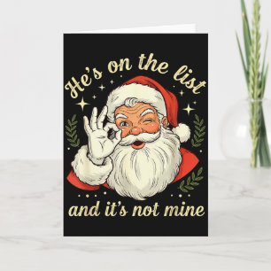 Carte Il est sur la liste et ce n'est pas le mien Cool R