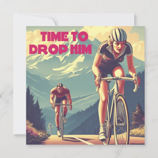 Carte Il Est Temps De Le Laisser Cycler (Devant)
