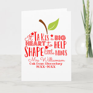 Carte il faut un grand coeur pour former des petits espr