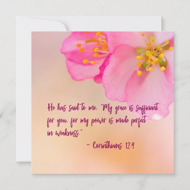 Carte Il M'A Dit Christian Floral Inspiration (Devant)