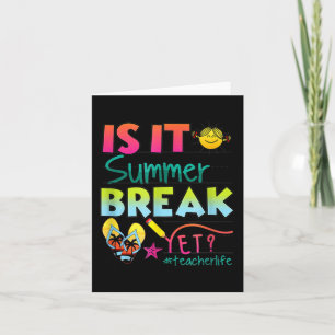 Carte Il Pause Été Pourtant Appréciation De L'Enseignant