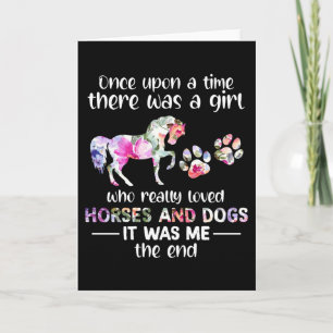 Carte Il Y Avait Une Fille Qui Aimait Le Cheval