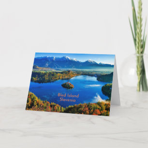 Carte Île de Bled, Slovénie