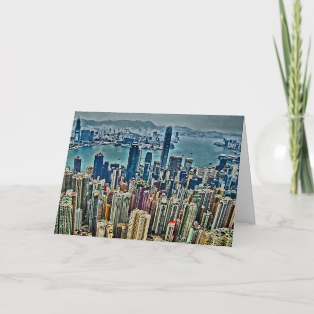 Carte Île de Hong Kong (Devant)
