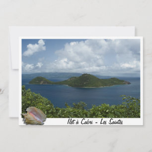 Carte Ilet à cabri- Les Saintes- Guadeloupes